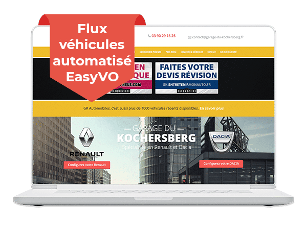 Création site internet sur mesure - GK Automobiles