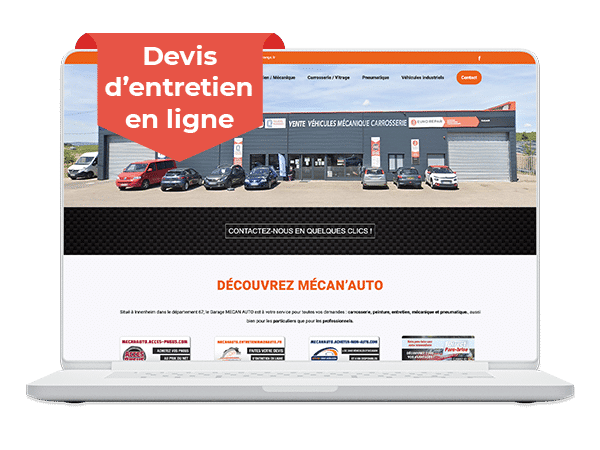 Création site internet sur mesure - Mecan Auto